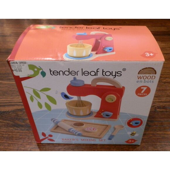 Tender Leaf Toys Baker's Mixing Set Kitchen Toy Cooking New in Box - Picture 1 of 2